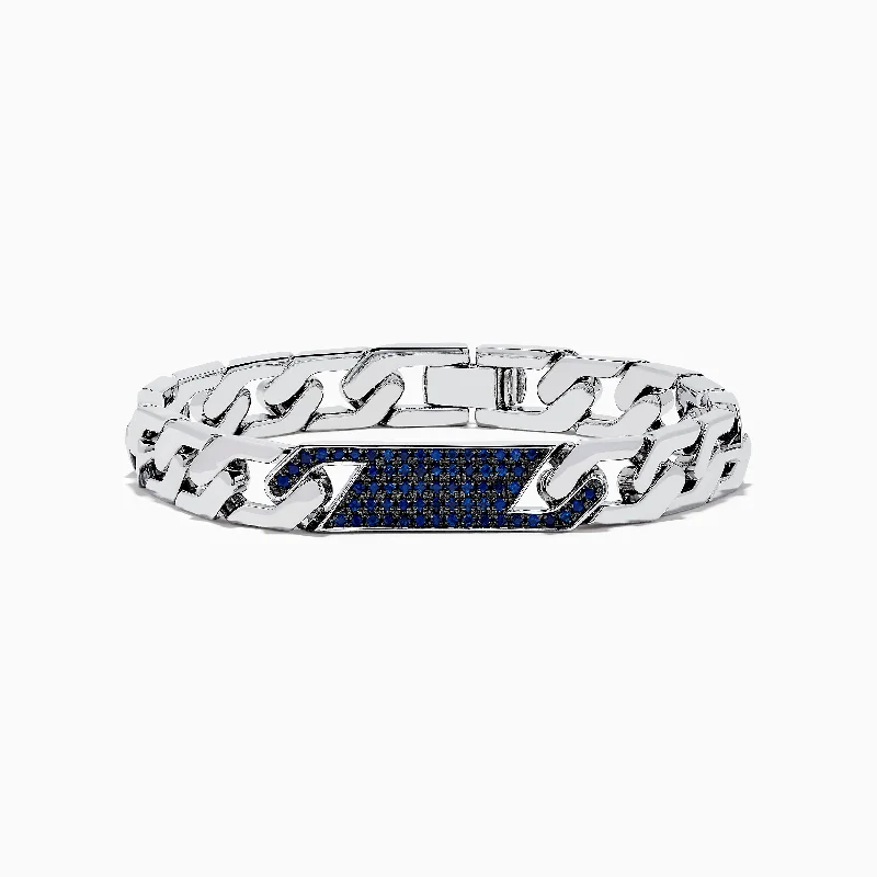 925 Sterling Silver Sapphire Bracelet