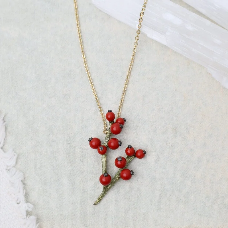 Winterberry Pendant Necklace