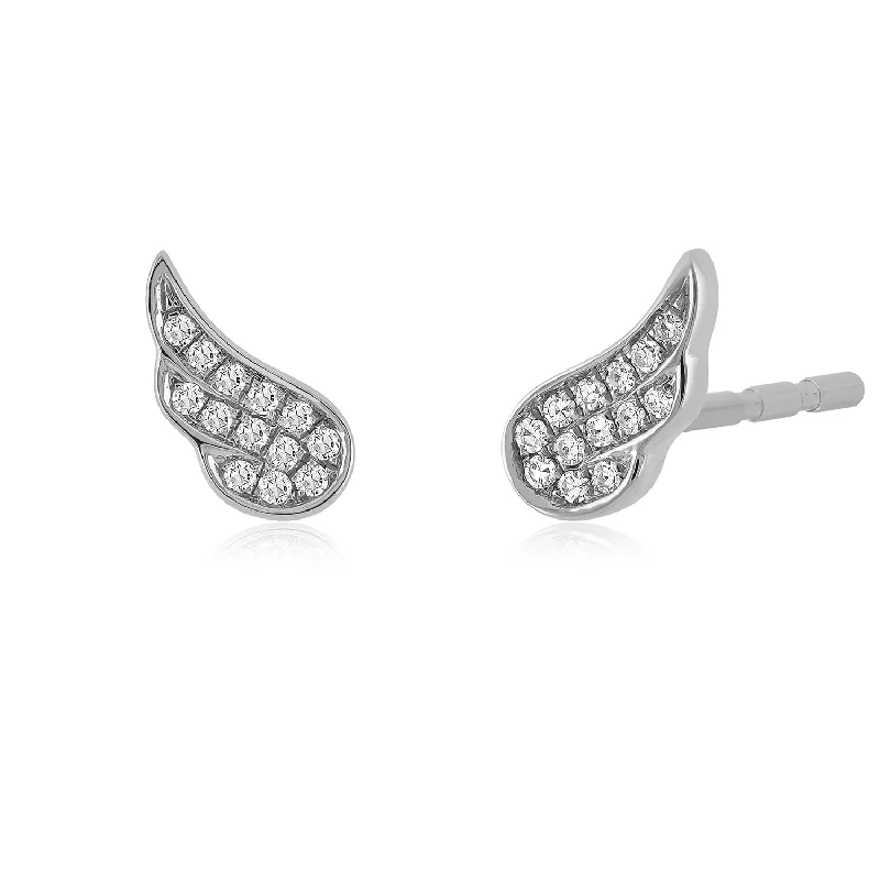 Angel Wing Stud Earrings