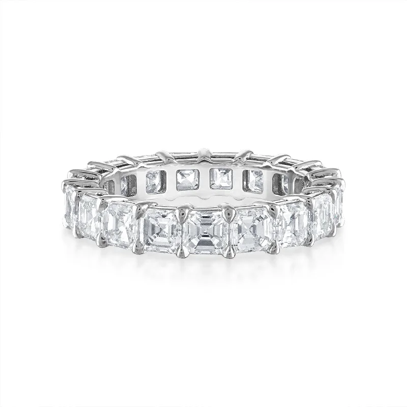 Asscher Diamond Eternity Band