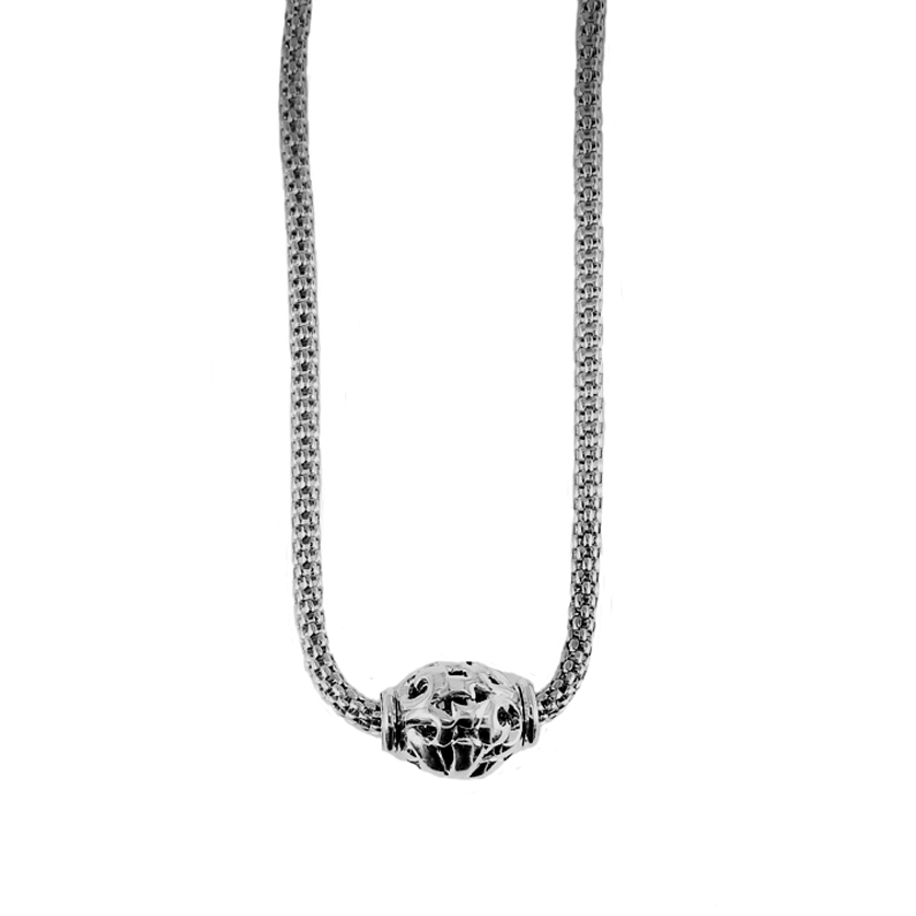 Charles Krypell Silver Bead Pendant Necklace