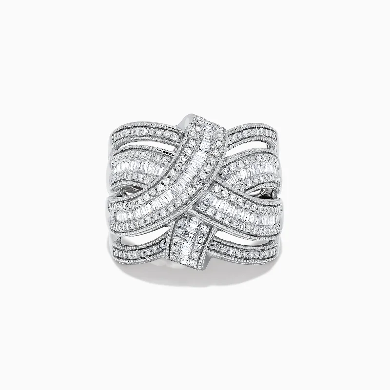 Classique 14K White Gold Diamond Ring, 0.93 TCW