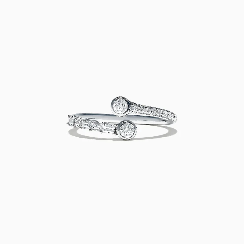 Classique 14K White Gold Two-of-Us Diamond Ring, 0.46 TCW