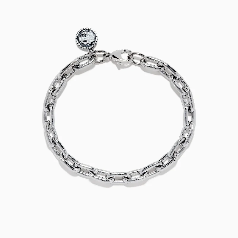 Men's 925 Sterling Silver Chain Link Bracelet