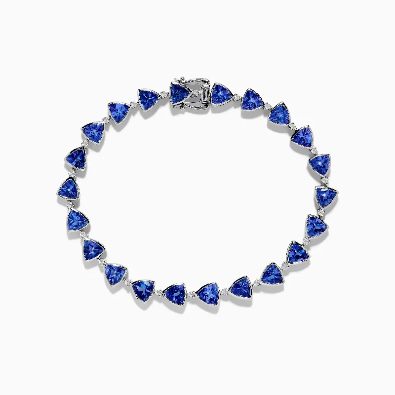 Nahla Siri Sterling Silver Tanzanite and Diamond Bracelet