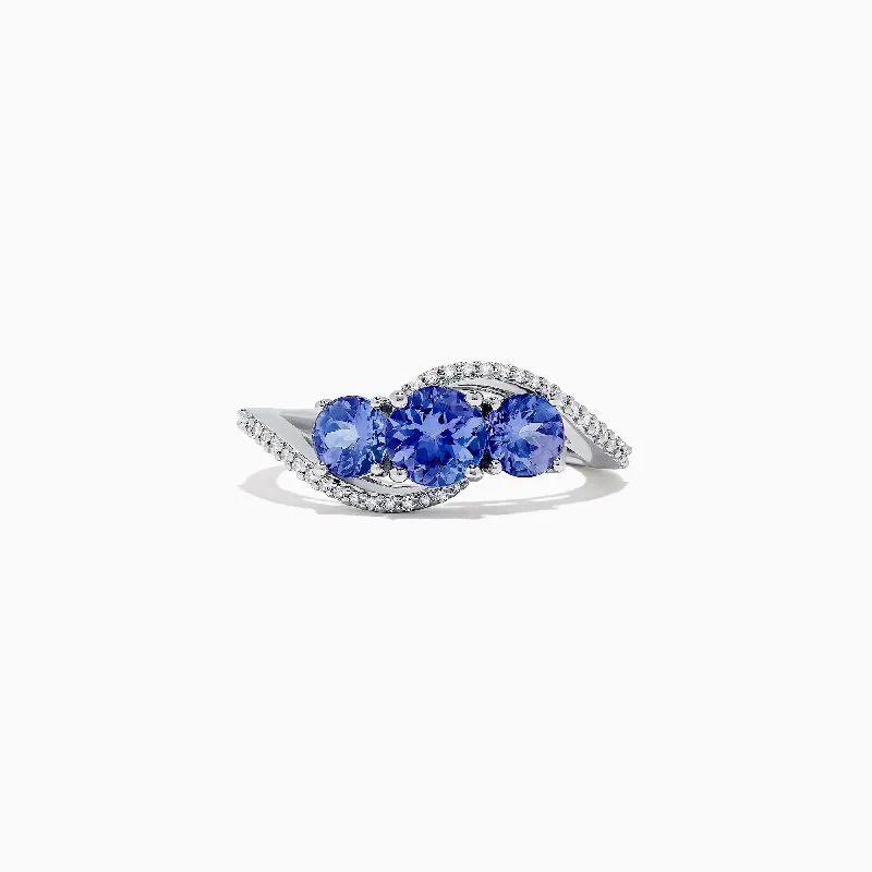 Nahla Siri 14K White Gold Tanzanite and Diamond Ring, 1.63 TCW