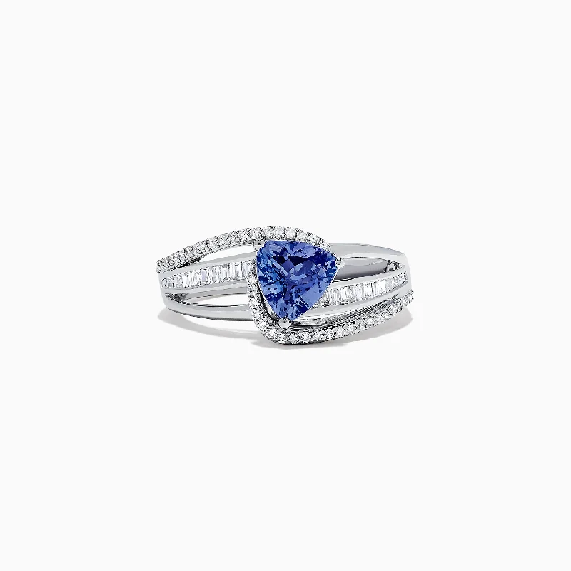 Nahla Siri 14K White Gold Tanzanite and Diamond Ring, 1.66 TCW