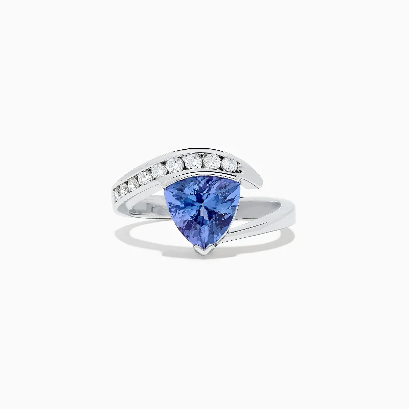 Nahla Siri 14K White Gold Tanzanite and Diamond Ring, 1.88 TCW