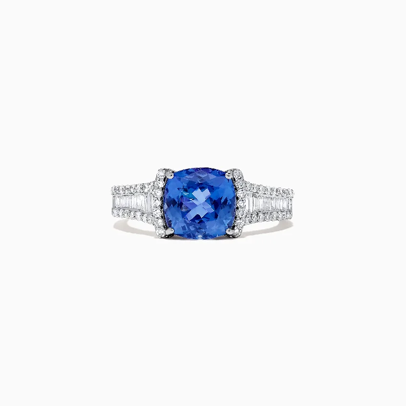 Nahla Siri 14K White Gold Tanzanite and Diamond Ring, 2.18 TCW