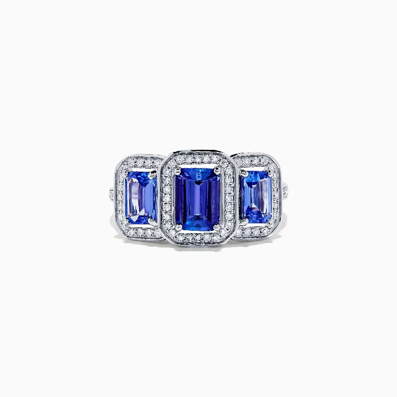 Nahla Siri 14K White Gold Tanzanite and Diamond Ring, 2.27 TCW