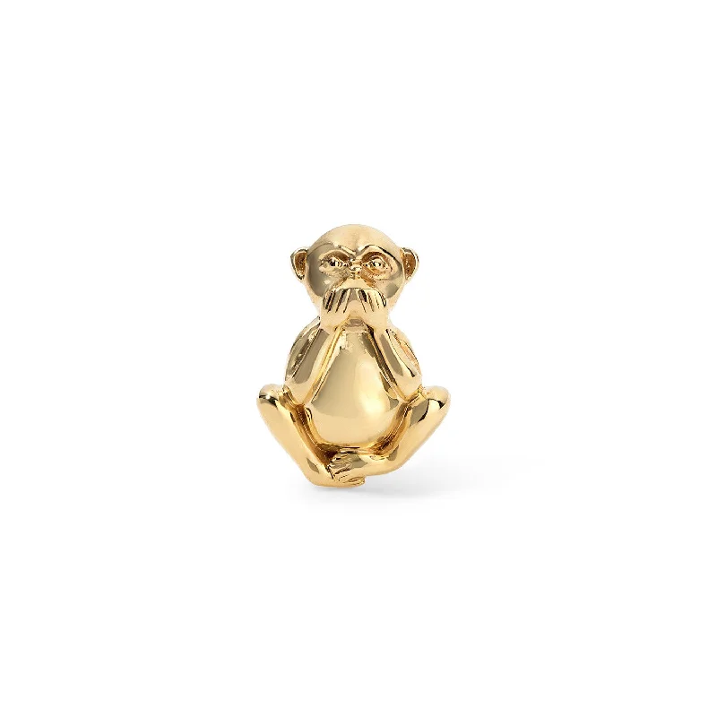 Gold Monkey Speak No Evil Stud