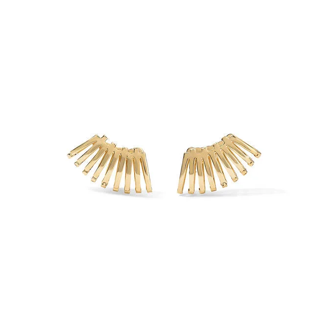 Gold Crawler Earring