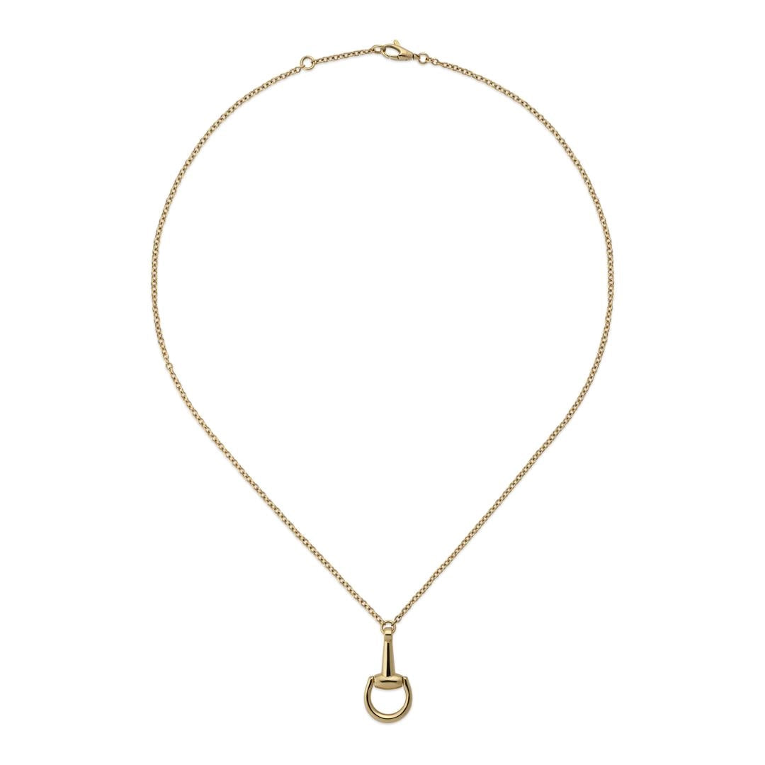 Gucci 18K Yellow Gold Horsebit Necklace