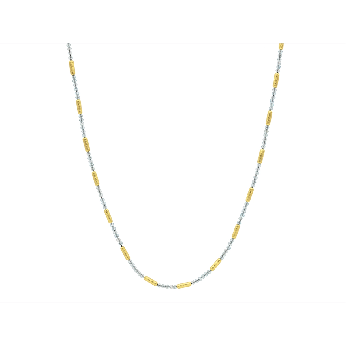 Gurhan Single Strand Apatite Bead Necklace in 24K Yellow Gold