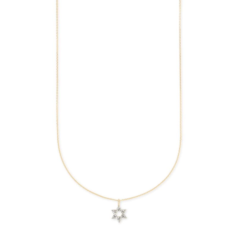 Kendra Scott 14K Yellow Gold Diamond Star of David Pendant Necklace