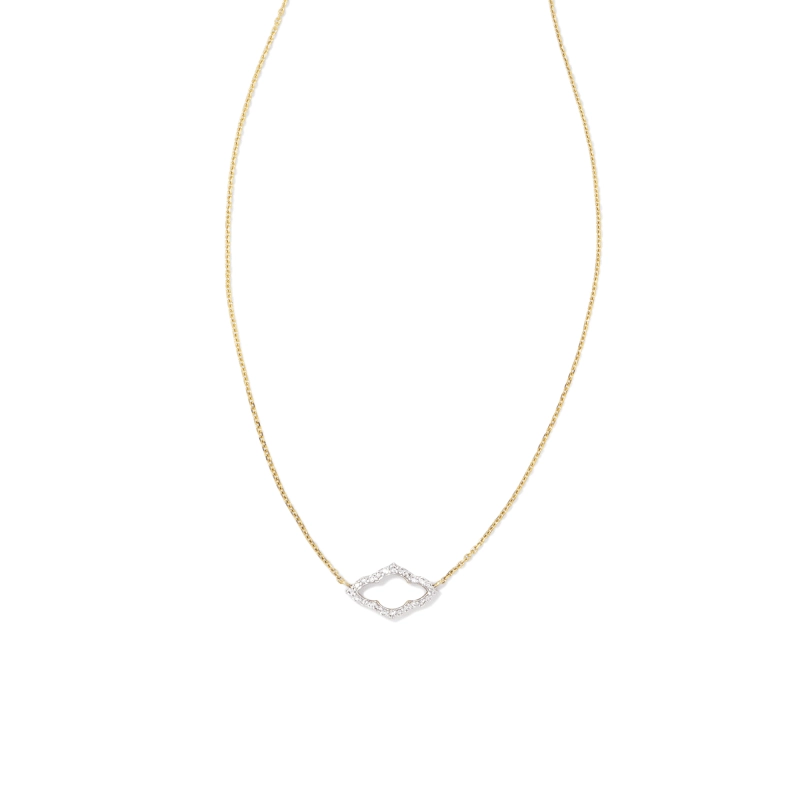 Kendra Scott 14K Yellow Gold Small Abbie Diamond Pendant Necklace