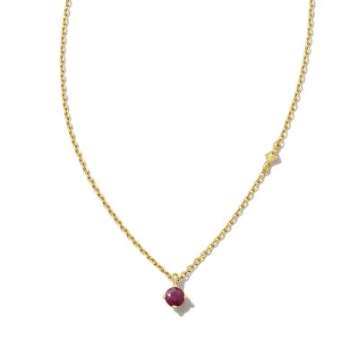 Kendra Scott 18K Yellow Gold Vermeil Maisie Ruby Pendant Necklace