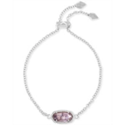 Kendra Scott Elaina Bracelet in Silver with Purple Amethyst