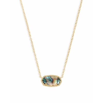 Kendra Scott Elisa Necklace in Gold with Abalone Shell