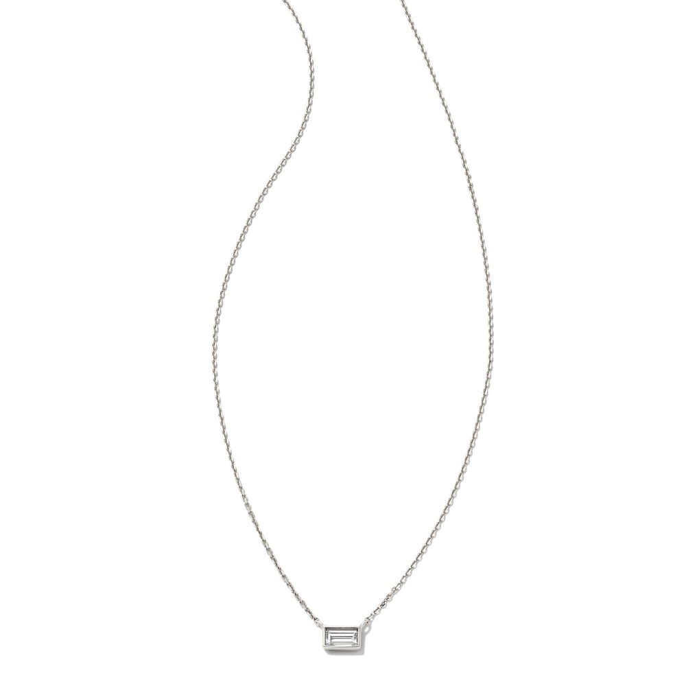 Kendra Scott Isabella 14K White Gold Diamond Pendant Necklace