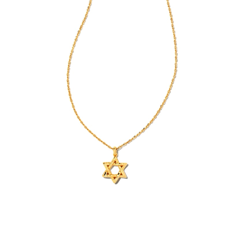 Kendra Scott Star of David Pendant Necklace in Gold