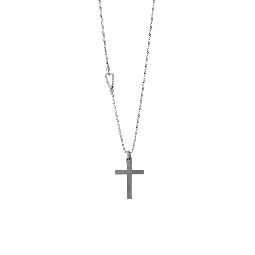 Marco Dal Maso The Cross Pendant Necklace Polished Silver