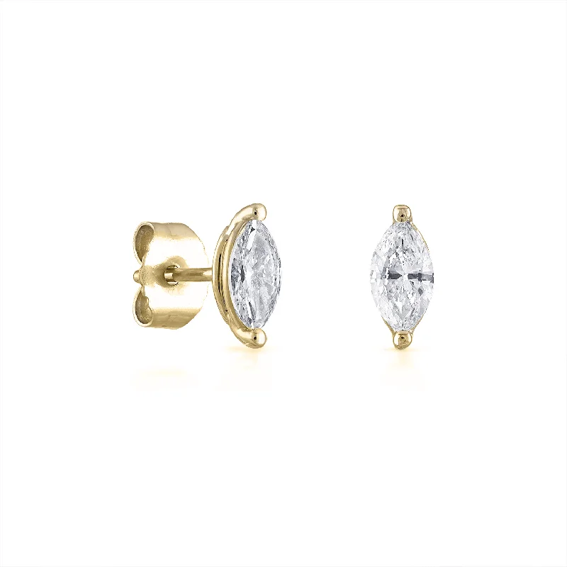 Marquise Diamond Stud Earrings