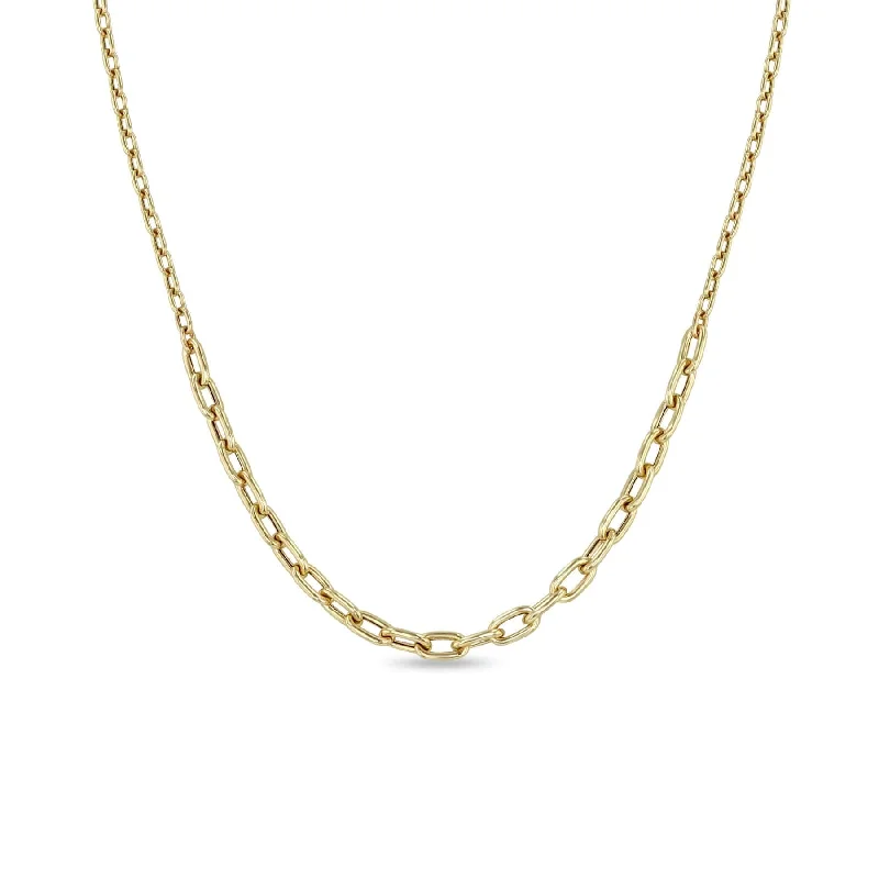 14k Gold Mixed Station Necklace