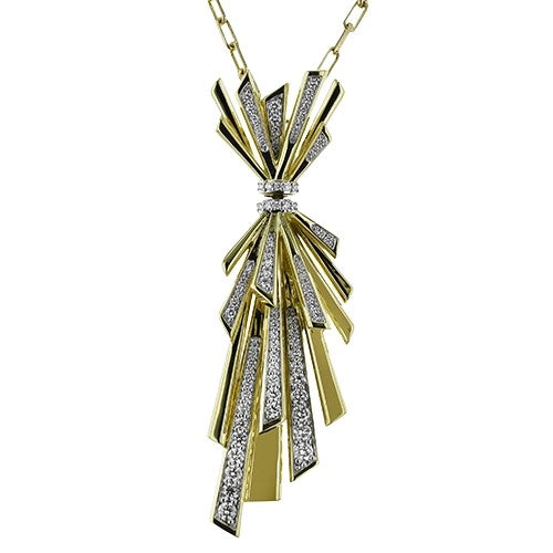 Simon G 18K Yellow Gold Diamond Necklace