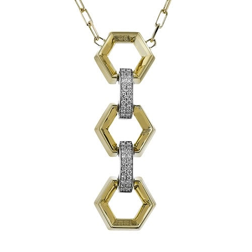 Simon G 18K Yellow Gold Diamond Necklace