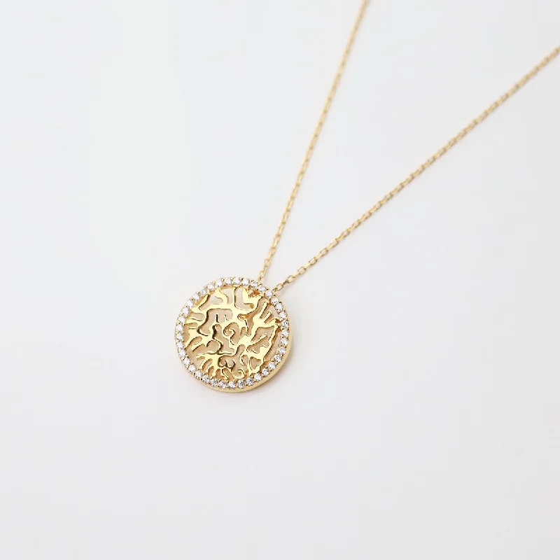 Shema Hebrew Prayer Gold Necklace