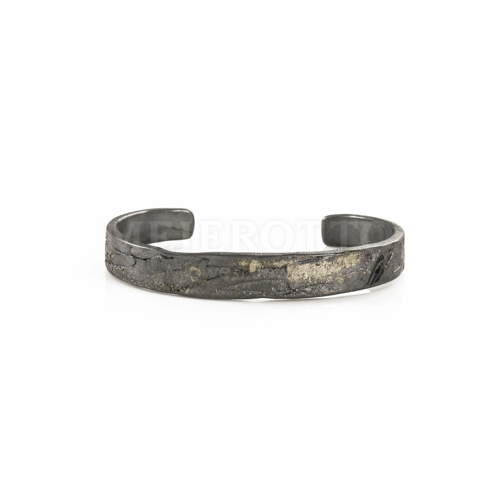 Todd Reed Patinated Silver Palladium Organic Cuff Bracelet