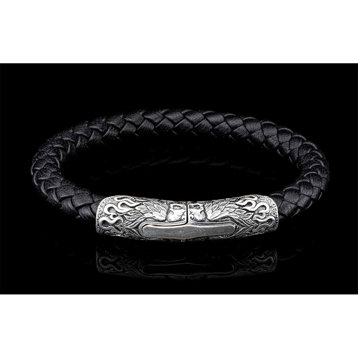 William Henry Silver Ramble On Braided Bracelet