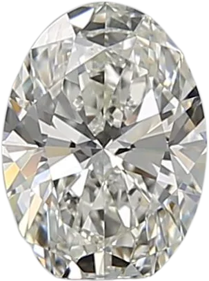 0.52 Carat H VVS1 Oval Natural Diamond