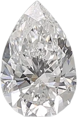 0.53 Carat D SI2 Pear Natural Diamond