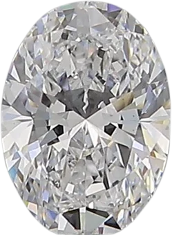 0.57 Carat D VS1 Oval Natural Diamond