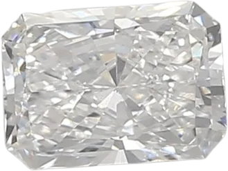 0.59 Carat E vs2 Radiant Lab Diamond