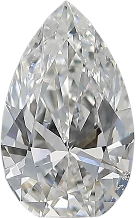 0.7 Carat H SI1 Pear Natural Diamond