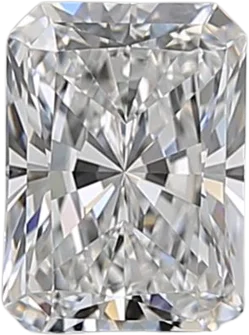 0.7 Carat E VVS2 Radiant Natural Diamond