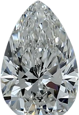 0.78 Carat F vvs2 Pear Lab Diamond