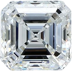 1.01 Carat F VVS2 Asscher Natural Diamond