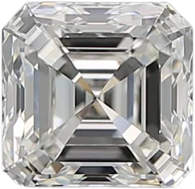 1.01 Carat H VVS1 Asscher Natural Diamond