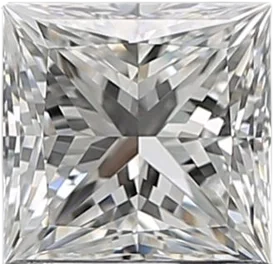 1.01 Carat F VVS2 Princess Natural Diamond