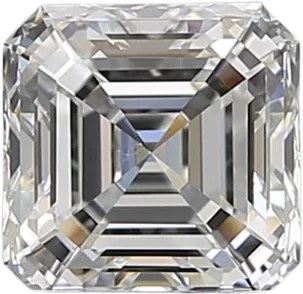 1.02 Carat E VS2 Asscher Natural Diamond