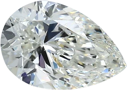 1.5 Carat J VS2 Pear Natural Diamond