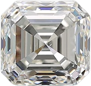 1.53 Carat H VS2 Asscher Natural Diamond