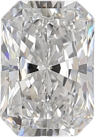 1.54 Carat D VVS2 Radiant Lab Diamond