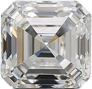 1.7 Carat F VS2 Asscher Natural Diamond