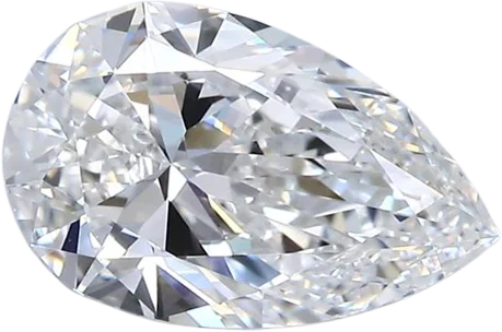 2.05 Carat F VVS2 Pear Natural Diamond