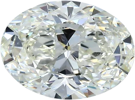 2.21 Carat J SI1 Oval Natural Diamond